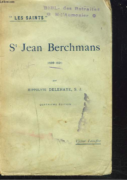 St JEAN BERCHMANS (1599-1621)