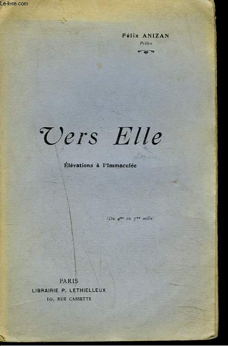 VERS ELLE. ELEVATIONS A L'IMMACULEE.