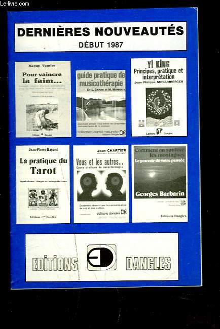 DERNIERES NOUVEAUTES DEBUT 1987.