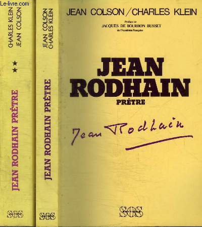 JEAN RODHAN PRETRE - TOME 1 ET 2 EN 2 VOLUMES