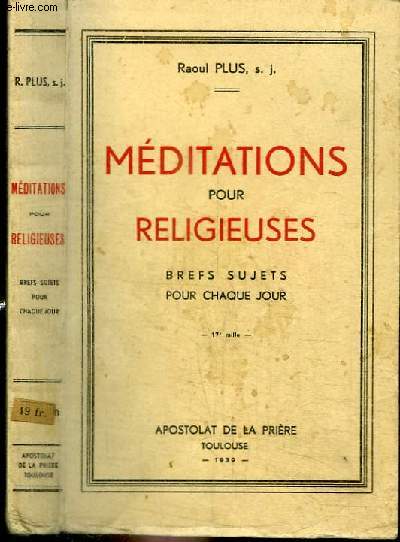 MEDITATIONS POUR RELIGIEUSES