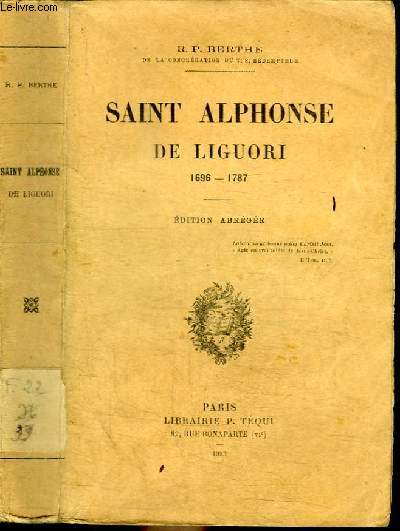 SAINT ALPHONSE DE LIGUORI 1696-1787