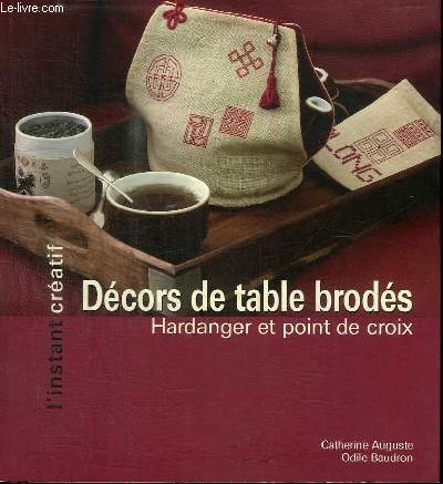 DECORS DE TABLE BRODES - HARDANGER ET POINT DE CROIX