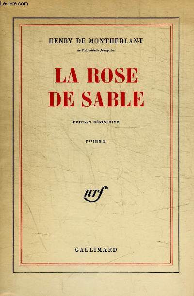LA ROSE DE SABLE - EDITION DEFINITIVE