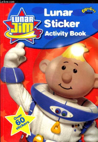 LUNAR STICKER - ACTIVITY BOOK - LUNAR JIM - OVER 60 STICKERS
