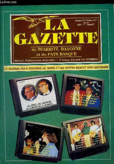 LA GAZETTE DE BIARRITZ, DE BAYONNE ET DU PAYS BASQUE - N 36 - OCTOBRE / NOVEMBRE 1993 -