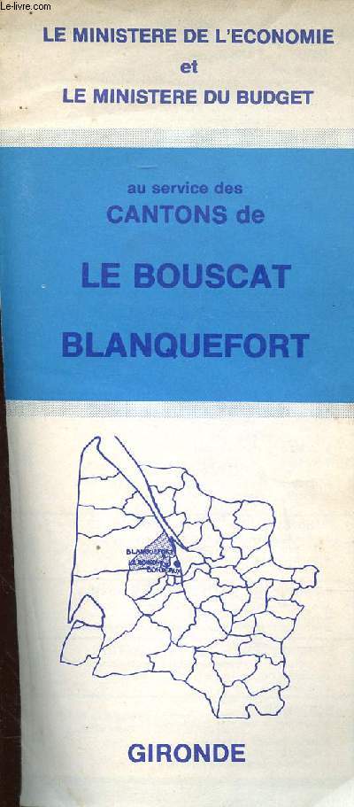 Le ministre de l'conomie et le ministre du budget au services des cantons de Le Bouscat Blanquefort
