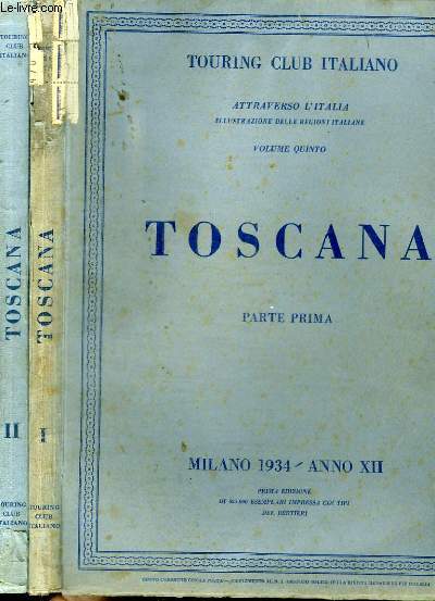 TOSCANA - 2 TOMES EN 2 VOLUMES (VOLUME XV PARTE PRIMA + VOLUME XVI PARTA SECONDA)