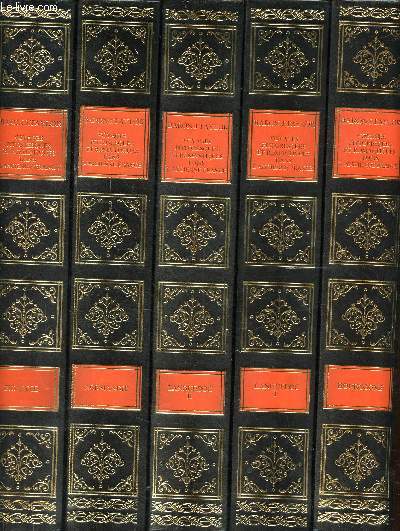 Voyages pittoresques et romantiques dans l'ancienne France par le Baron Taylor 5 volumes Bourgogne, Languedoc 1 et Languedoc 2, Normandie et Picardie.