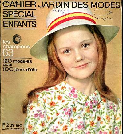 Cahier jardin des modes spcial enfants N 190