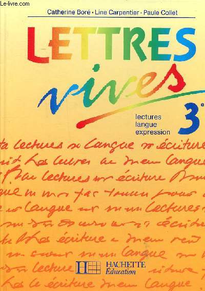 Lettres vives Lecture langue expression 3