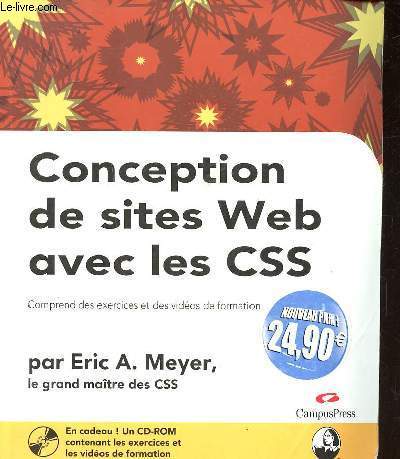 Conception de sites Web avec les CSS 1 CD Rom inclus.