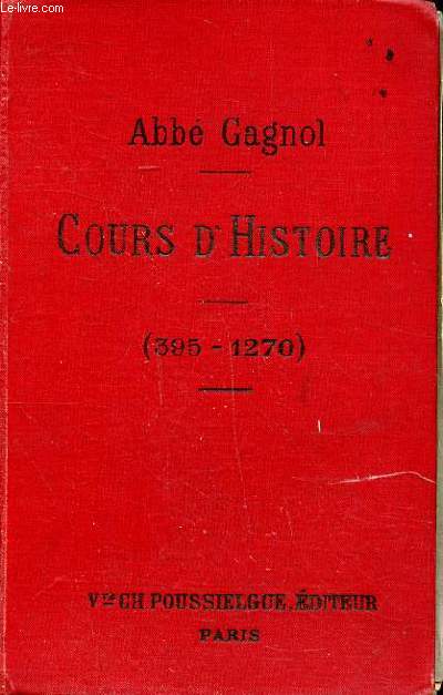 Cours d'histoire (395-1270)