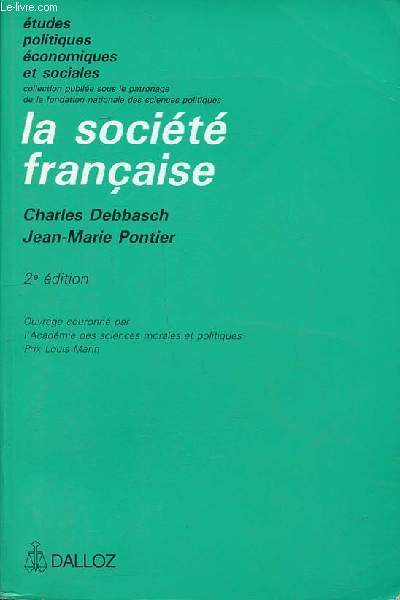 La socit franaise Collection Etudes politiques conomiques et sociales 2 dition