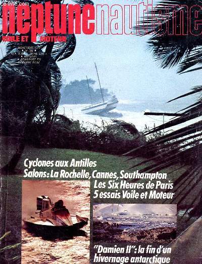Neptune nautisme Voile et moteur Novembre 1979 N193 Cyclone aux Antilles