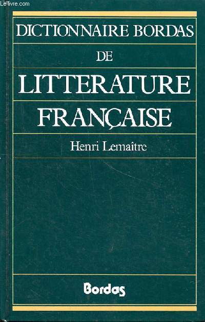 Dictionnaire Bordas de Littrature franaise