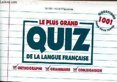 Le plus grand quizz de la langue franaise