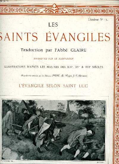 Les Saints vangiles Livraison N 13 L'vangile selon Saint Luc