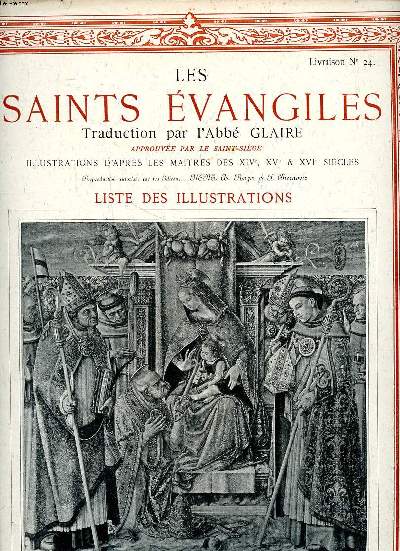 Les Saints vangiles Livraison N 24 Liste des illustrations