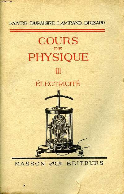 Cours de physique III Electricit