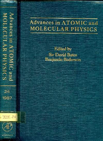 Advances in atomic and molecular physics Volume 24 Sommaire: The selected ion flow tube; neat threshold electron molecule scattering; Optical pumping and spin exchange in gas cells ...