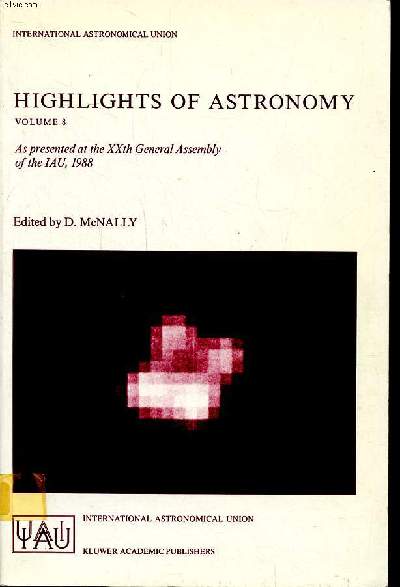 Highlights of astronomy Volume 8