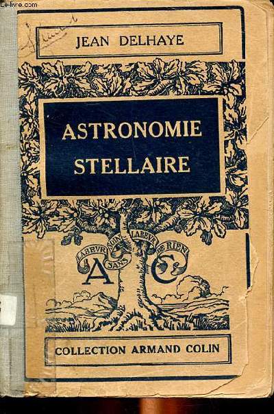 Astronomie stellaire Collection Armand Colin