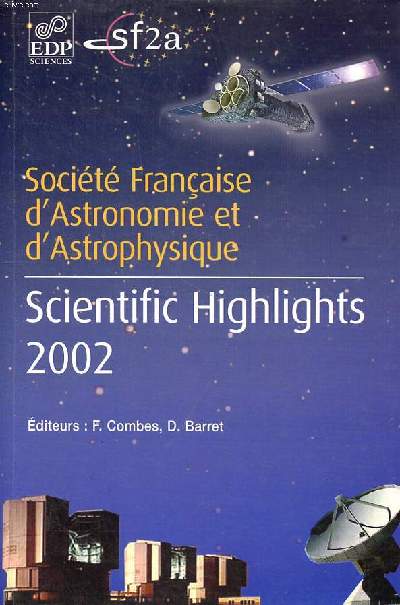 Socit franaise d'astronomie et d'astrophysique Scientific highlights 2002