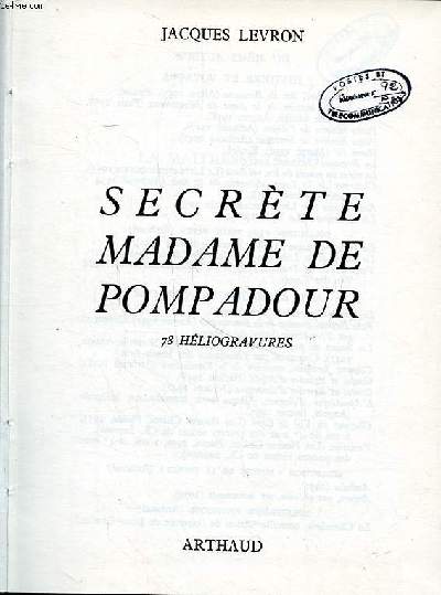 Secrte Madame De Pompadour