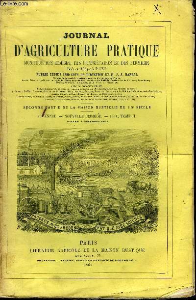 JOURNAL D'AGRICULTURE PRATIQUE - TOME 2