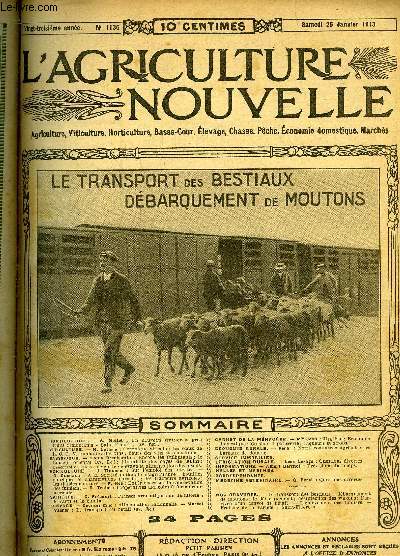 L'AGRICULTURE NOUVELLE N 1136 - HORTICULTURE.
