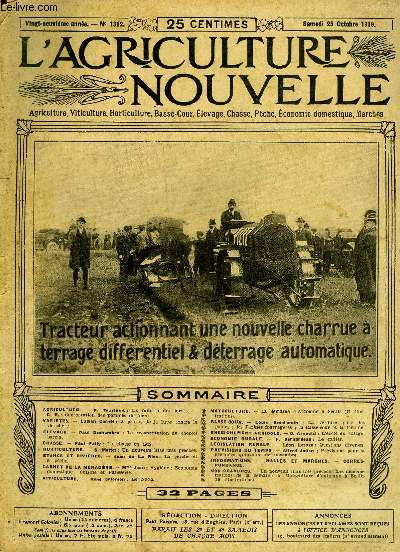 L'AGRICULTURE NOUVELLE N 1312 - AGRICULTURE.