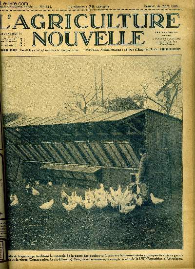 L'AGRICULTURE NOUVELLE N 1511 - La LVIIe Exposition Internationale d