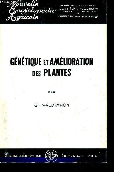 GENETIQUE ET AMELIORATION DES PLANTES