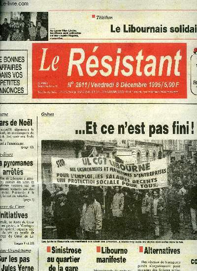 LE RESISTANT N 2611 - VENDREDI 8 DECEMBRE 1995