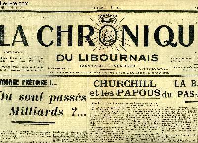 LA CHRONIQUE DU LIBOURNAIS N 7718 - VENDREDI 6 MARS 1942
