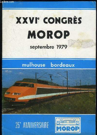 XXVI CONGRES MOROP SEPTEMBRE 1979