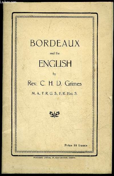 BORDEAUX AND THE ENGLISH