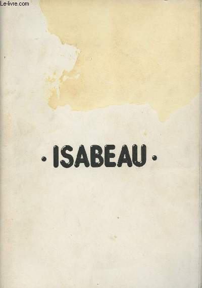 Isabeau (Edition originale ddicace) + un pome de l'auteur manuscrit