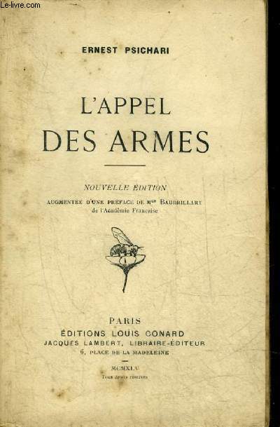 L'APPEL DES ARMES - NOUVELLE EDITION.