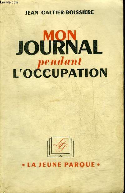 MON JOURNAL PENDANT L'OCCUPATION.
