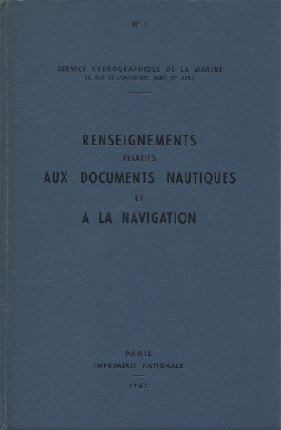 Renseignements relatifs aux documents nautiques et  la navigation N1.