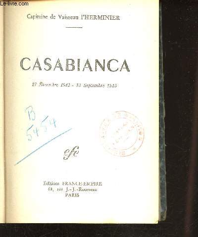 Casabianca 27 novembre 1942 - 13 septembre 1943