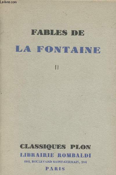 Fables de la Fontaine - II - 