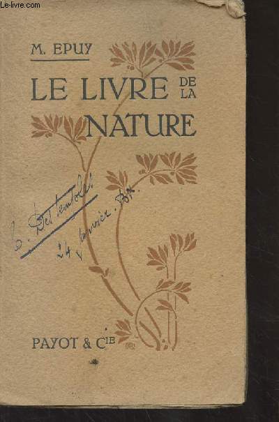 Le livre de la nature - Anthologie de penses sur la nature - 