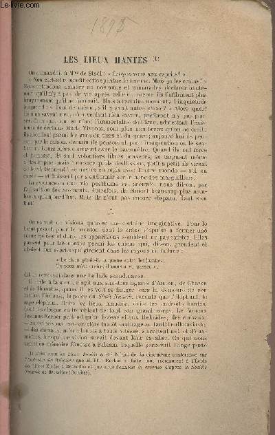 Les lieux hants - (1 article de la Revue des Revues, 1895, 1er novembre)
