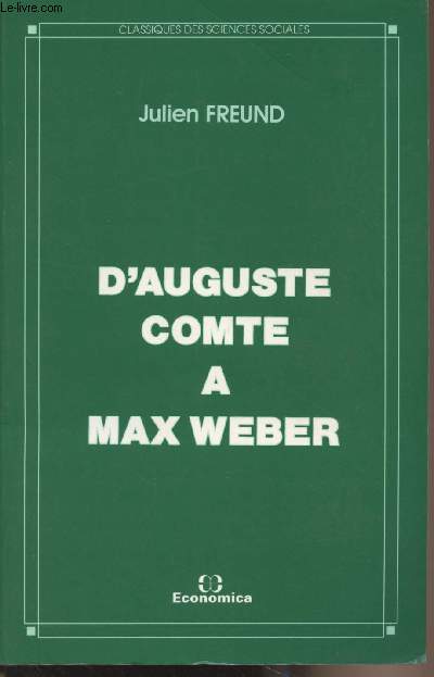 D'Auguste Comte  Max Weber - 