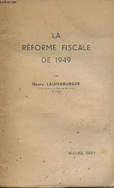 La rforme fiscale de 1949