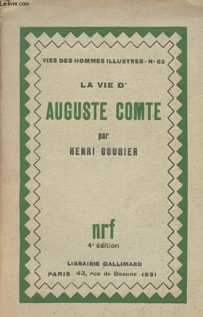 La vie d'Auguste Comte - 