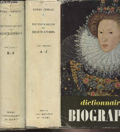 Dictionnaire des biographies - 2 tomes - T1 : A  J - T2 : K  Z